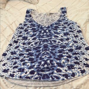 Max Studio Leopard print tank top.